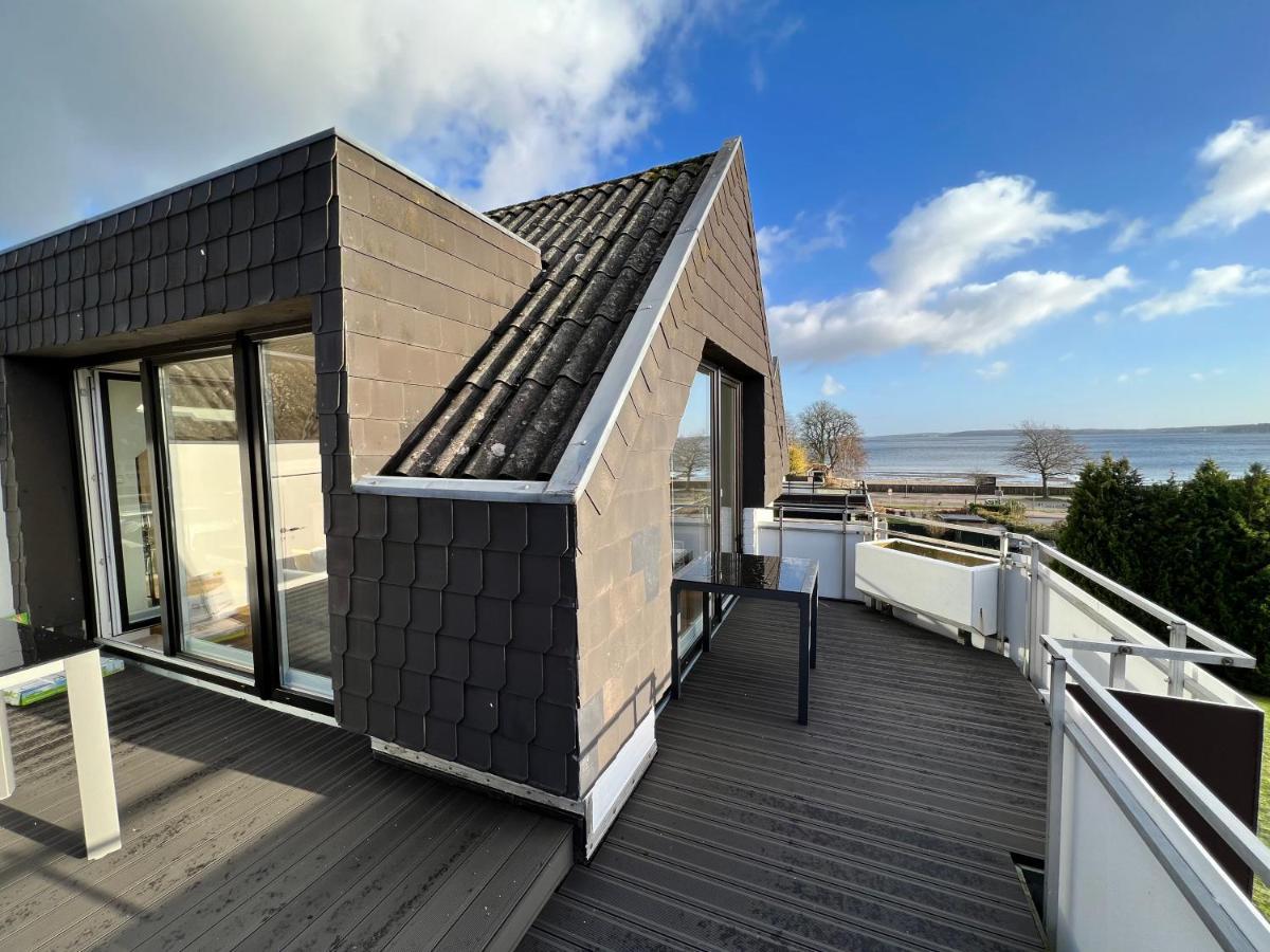 Beach House II - Penthousewohnung In Bestlage Mit Sonniger Dachterrasse Und Top Meerblick Harrislee Exterior photo