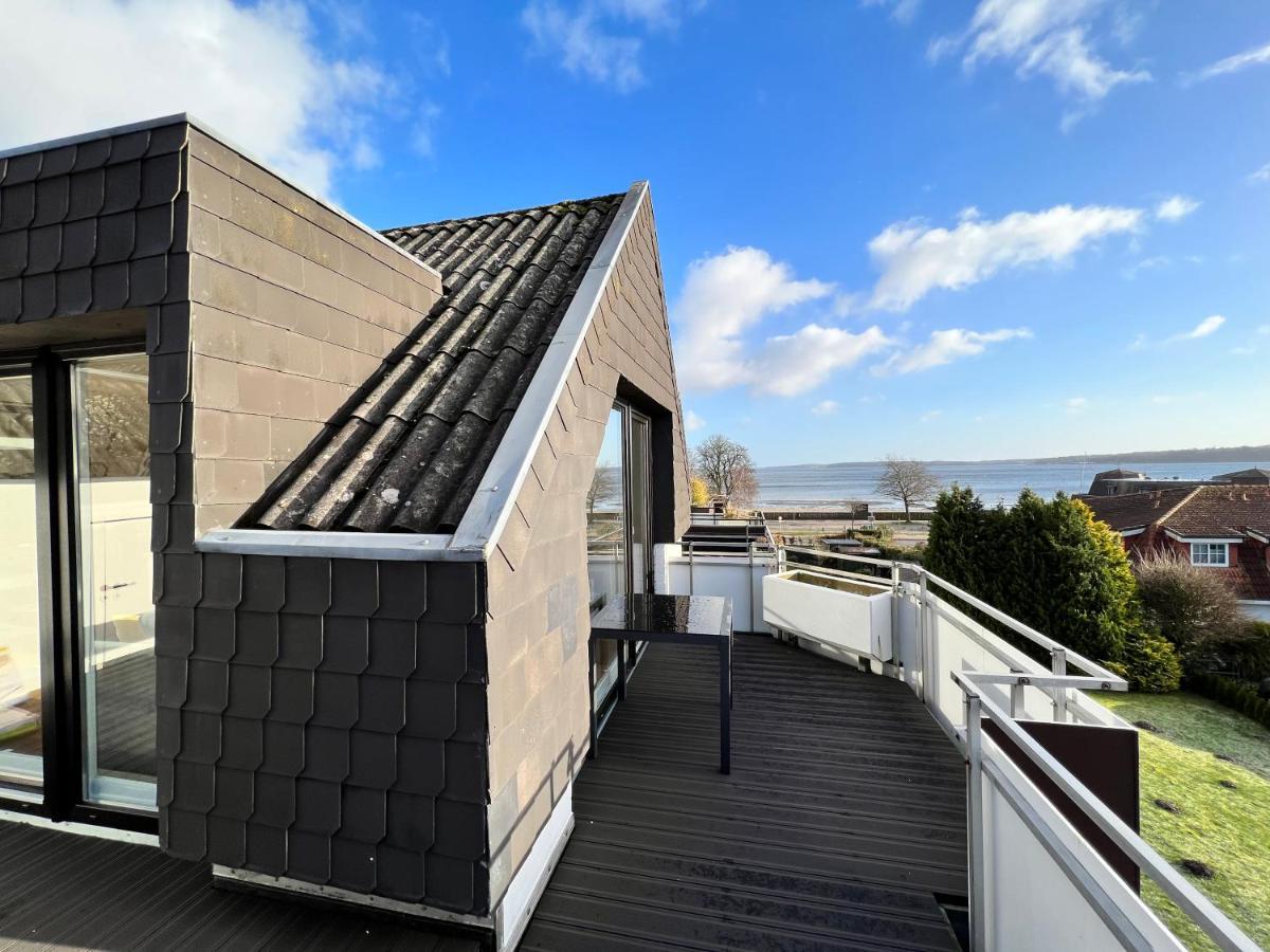 Beach House II - Penthousewohnung In Bestlage Mit Sonniger Dachterrasse Und Top Meerblick Harrislee Exterior photo